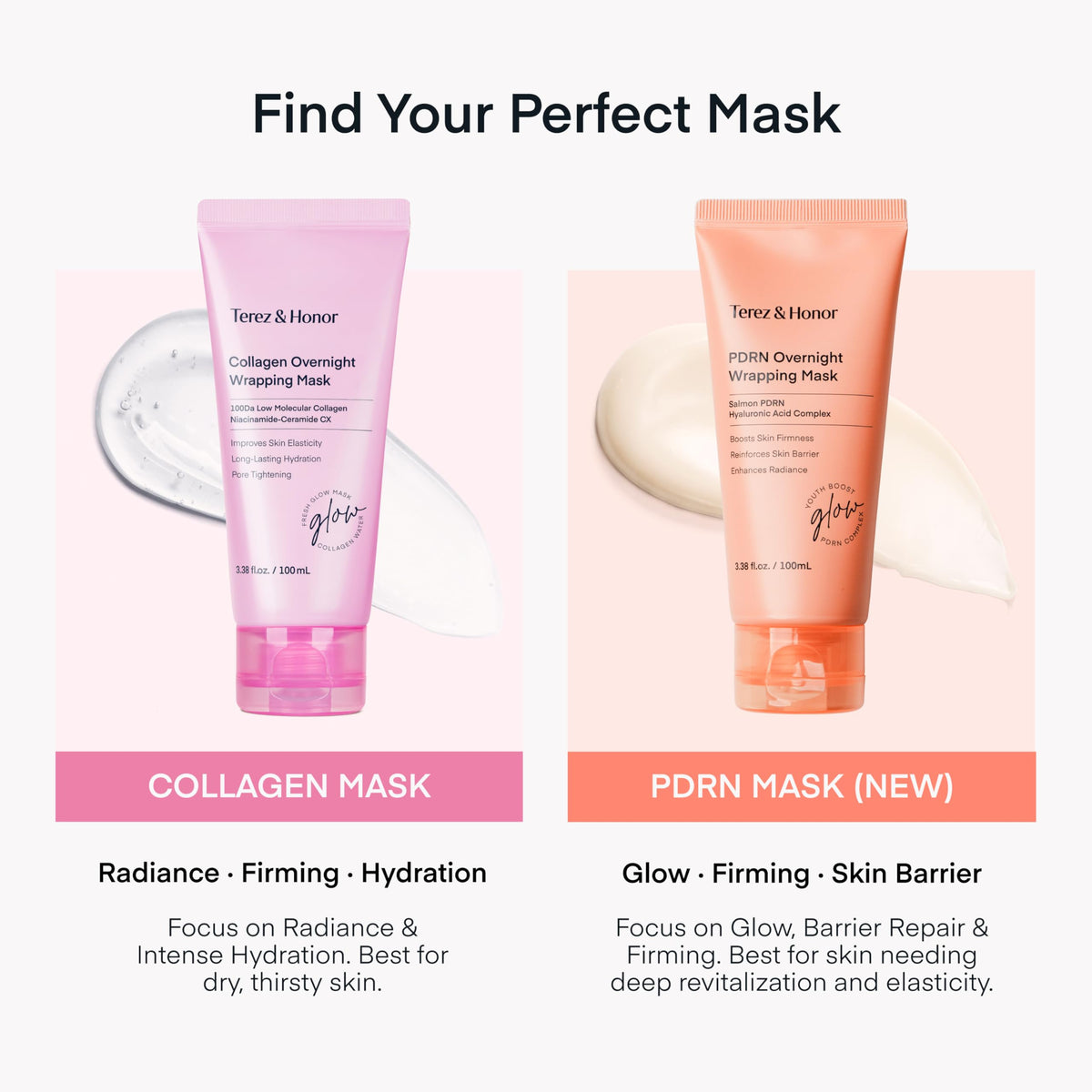 TEREZ & HONOR mask displayed in bathroom scene for nightly routine