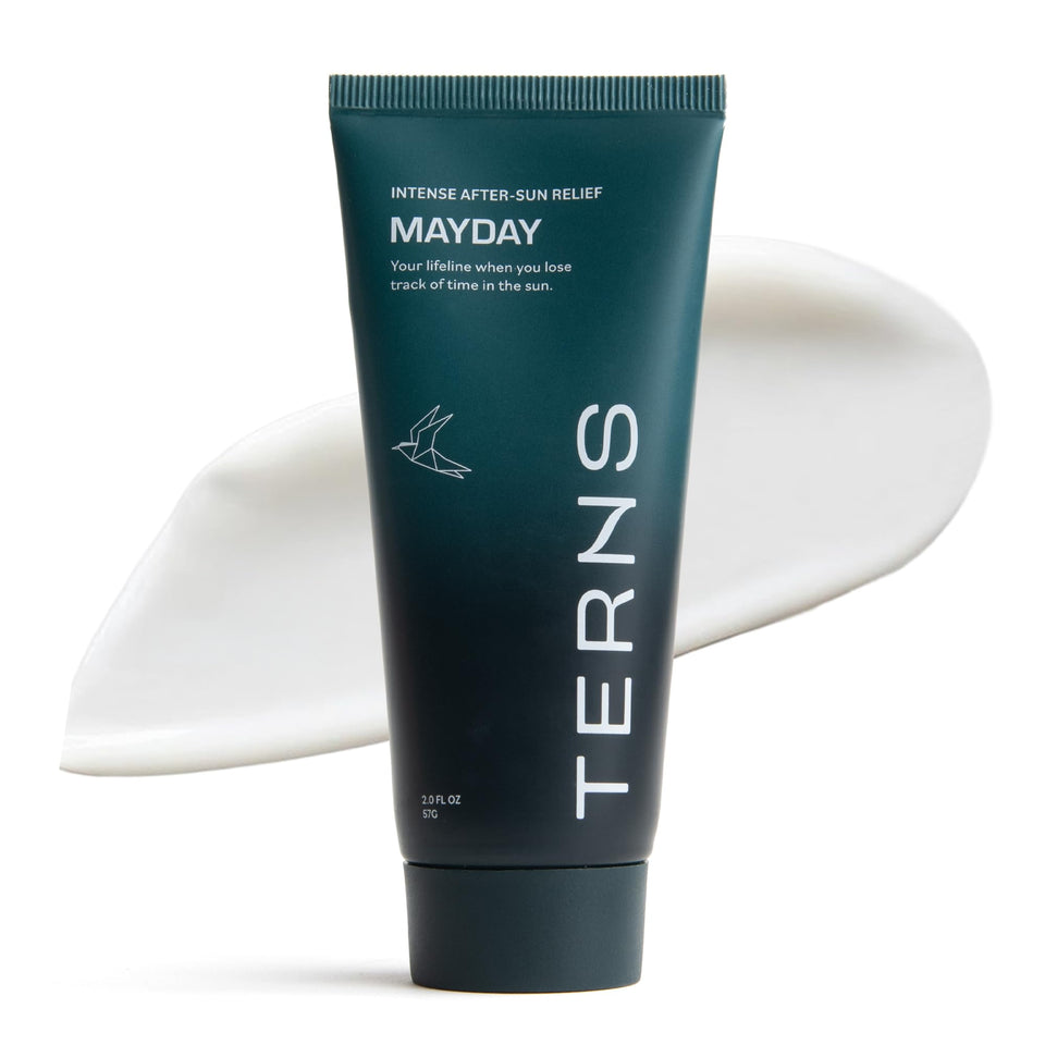 TERNS Mayday front packaging showing tube and branding for quick identification and trust