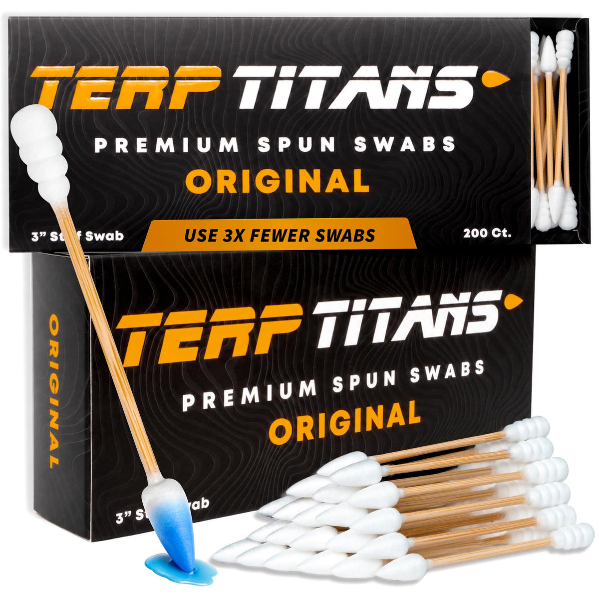 Terp Titans front packaging showing six 200ct boxes and product branding for reliable supply