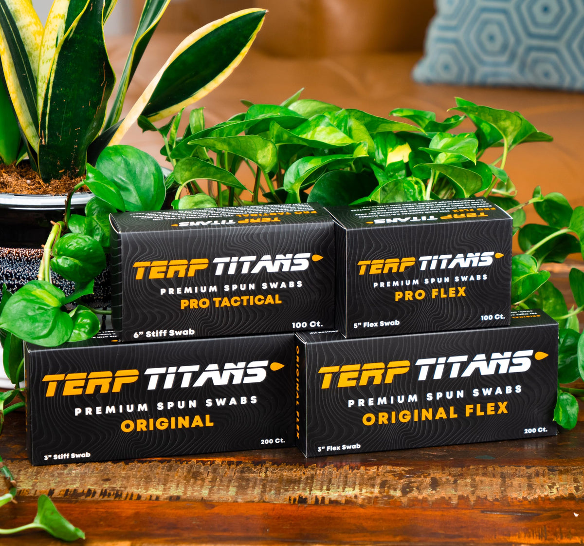 Terp Titans on a workbench lifestyle shot showing tool-ready setup for maintenance tasks