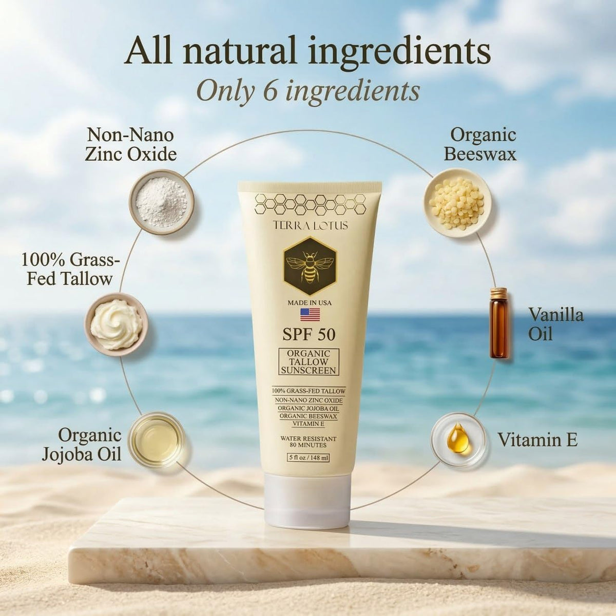 Terra Lotus applying sunscreen to face demonstrating easy layering benefit