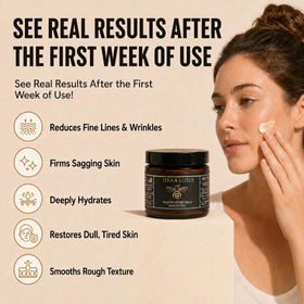 Terra Lotus balm being applied on hands, showing fast absorption and hydration