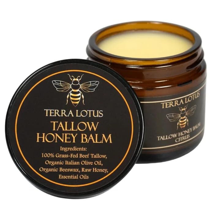 Terra Lotus front jar showing label and citrus scent, highlighting clean ingredients