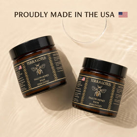 Terra Lotus product label close-up showing ingredient transparency and artisanal care