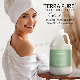 Terra Pure in bathroom lifestyle scene enhancing guest experience