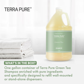 Terra Pure close-up of shampoo texture highlighting gentle formulation benefit