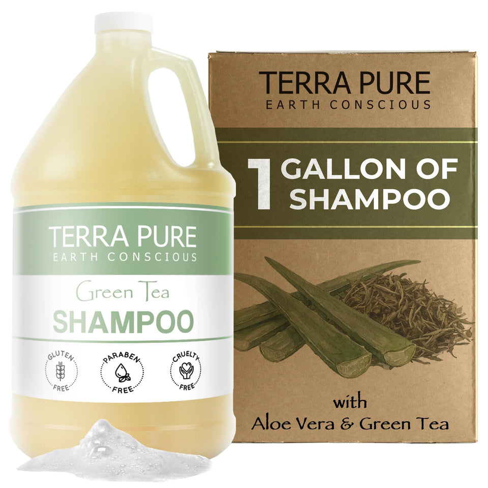 Terra Pure gallon front label showing product and refill benefit