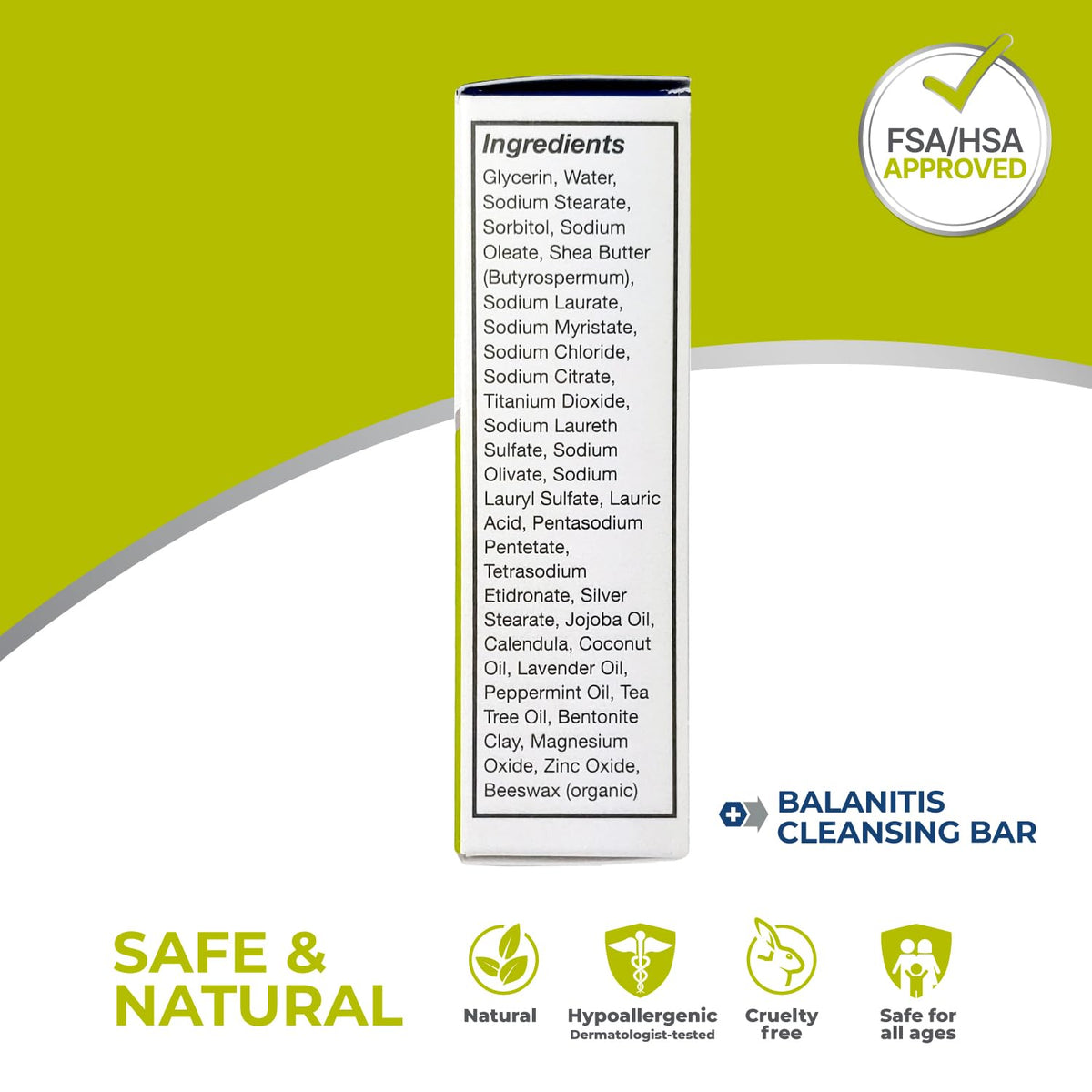 terrasil soap box open showing bar emphasizing dermatologist-tested safety