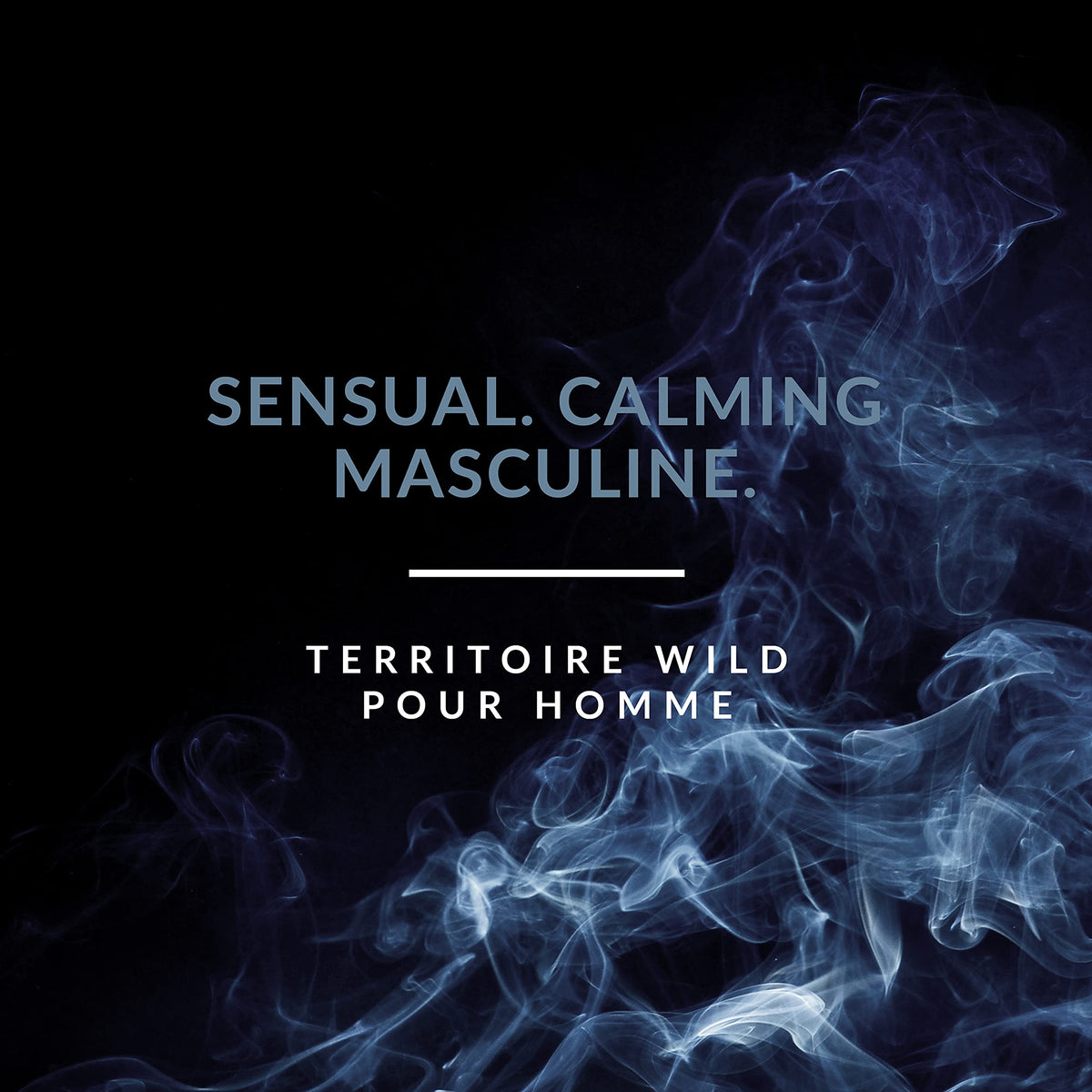 Territoire Wild side profile highlighting glass texture and cap benefit: refined presentation