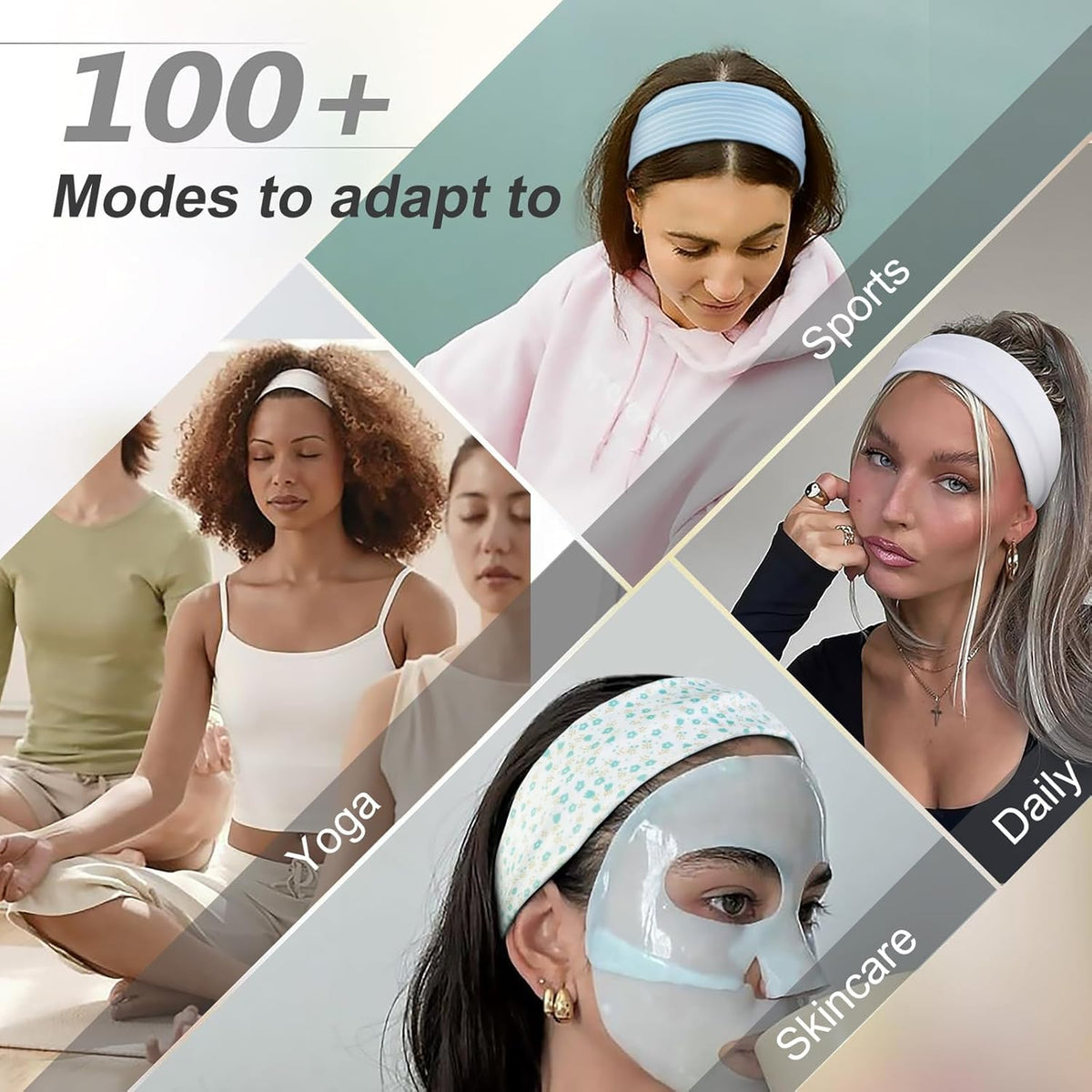 TERSE headband on short hair showing snug comfortable fit without pressure