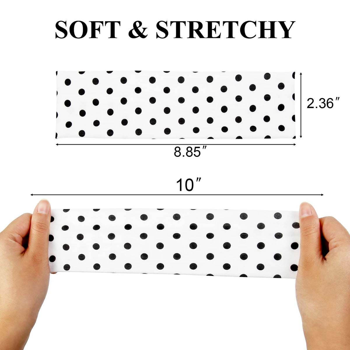 TERSE headband beside ruler illustrating 2-inch width for balanced pressure