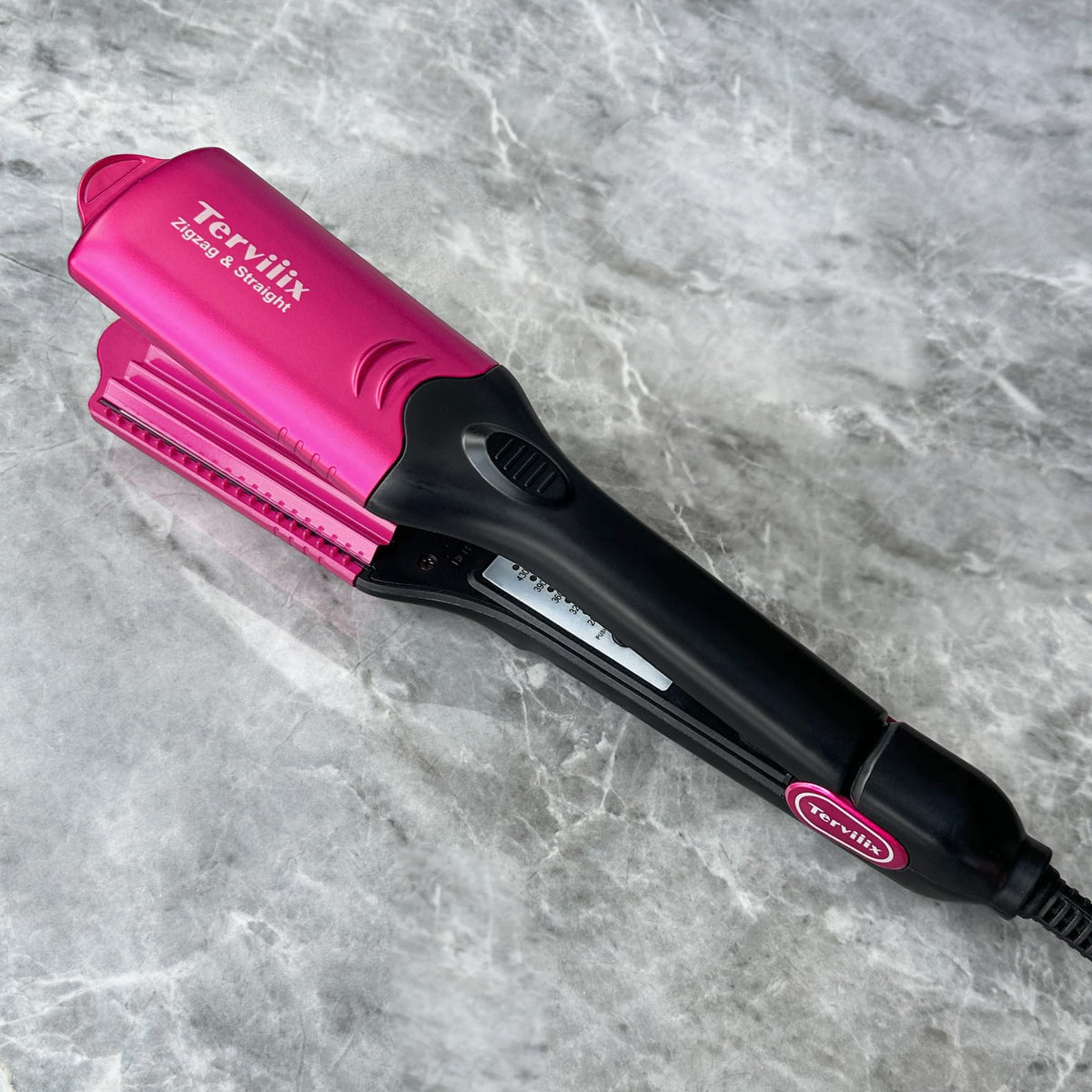 Terviiix styling in a vanity setting showing textured finished look