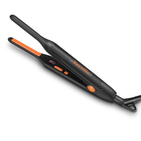 Terviiix mini flat iron front view showing compact design and slim plates for precision