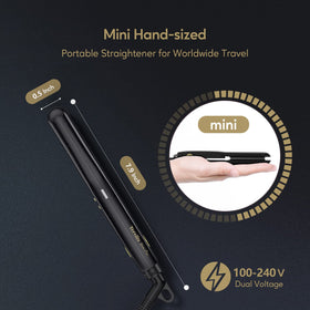 Terviiix iron styling bangs with slim plate for precise edge control and smooth finish