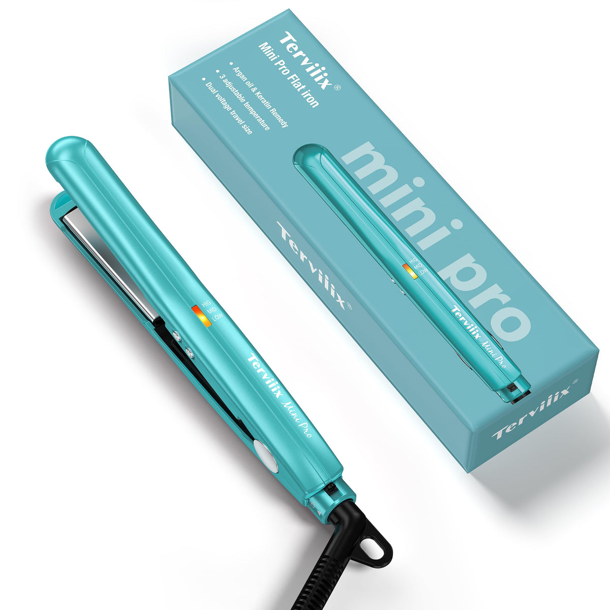 terviiix mini front view cyan showing compact design and easy portability