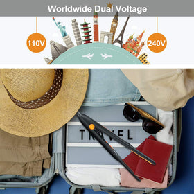 Terviiix travel pouch and long swivel cord ready for worldwide use and easy storage