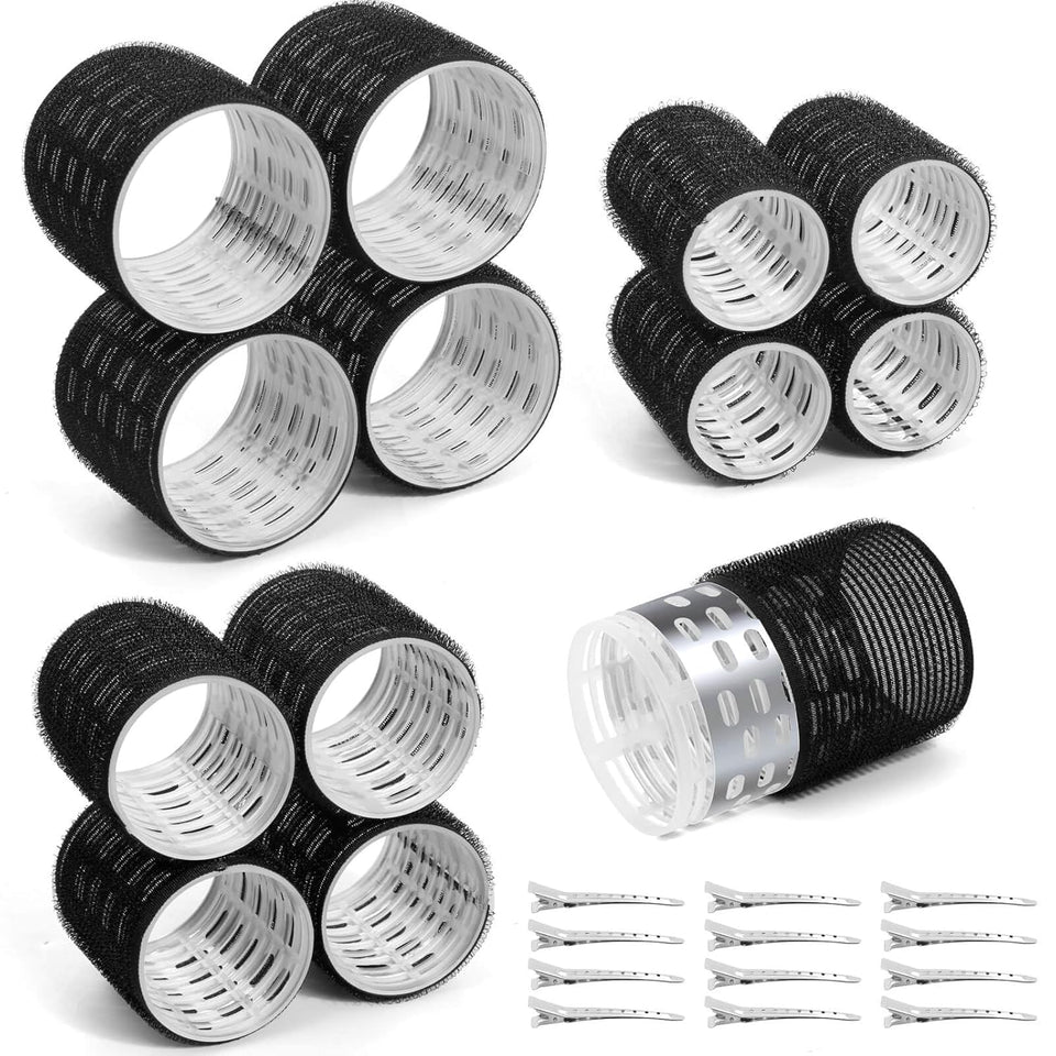 Tetutor front packaging showing full 24-piece roller set for convenient styling