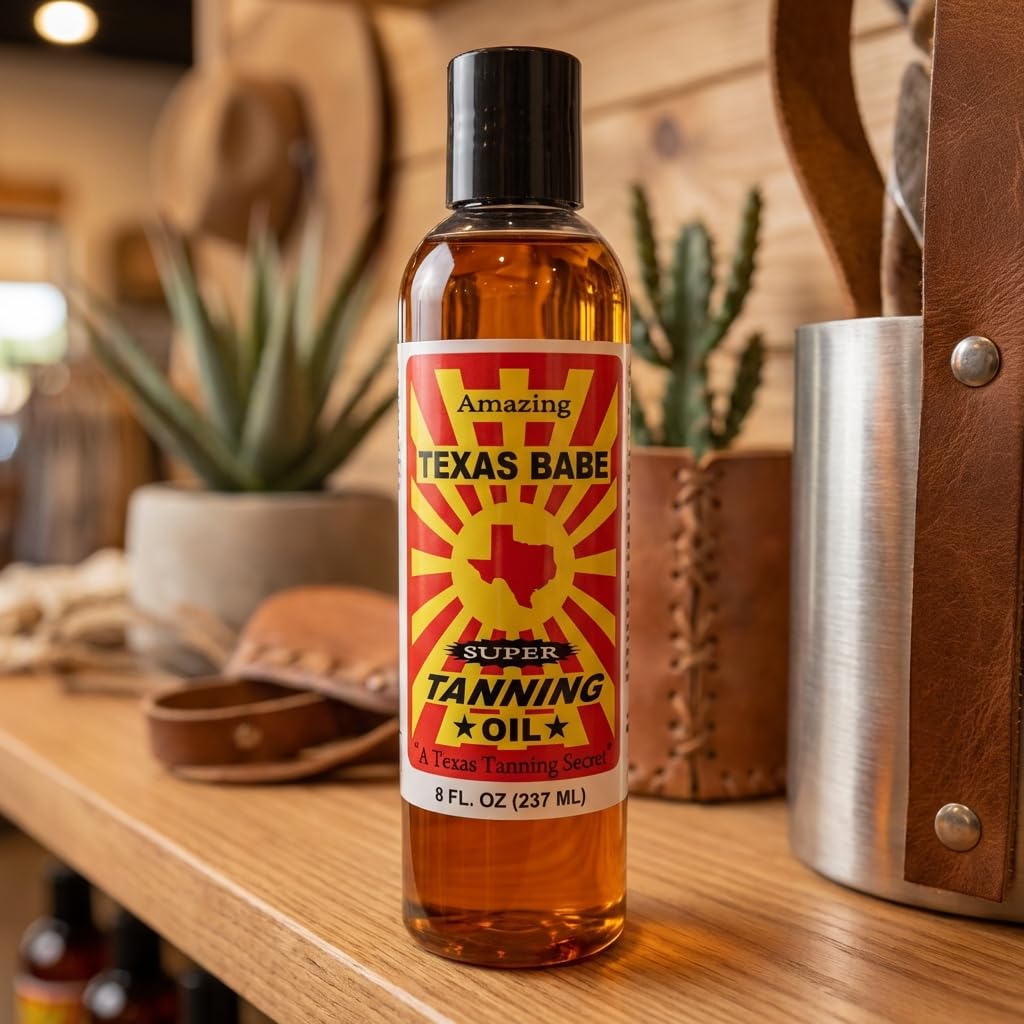 Texas Babe front packaging showing 8 oz bottle and clear labeling for easy identification