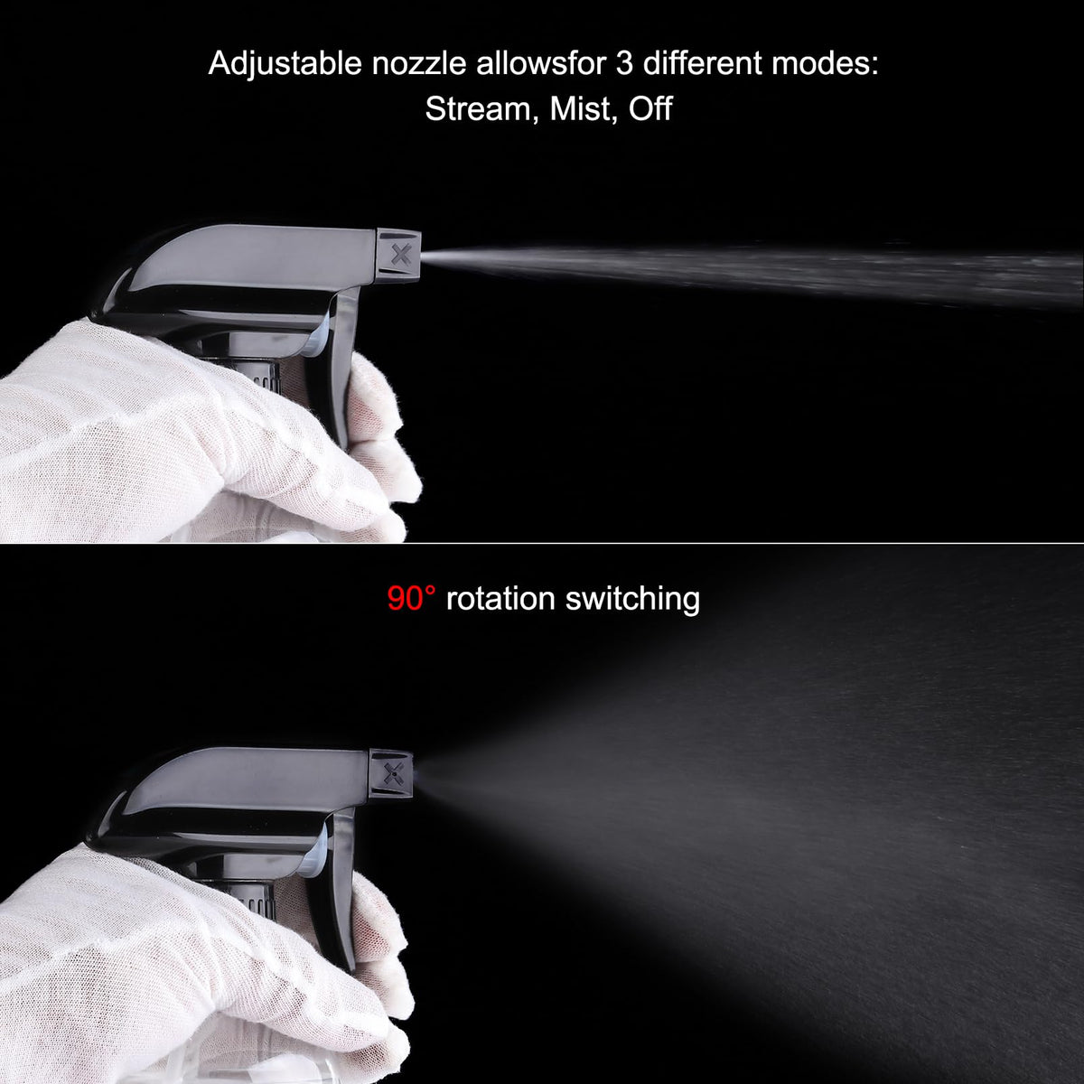 Teyssor transparent bottle showing liquid level for easy refill monitoring