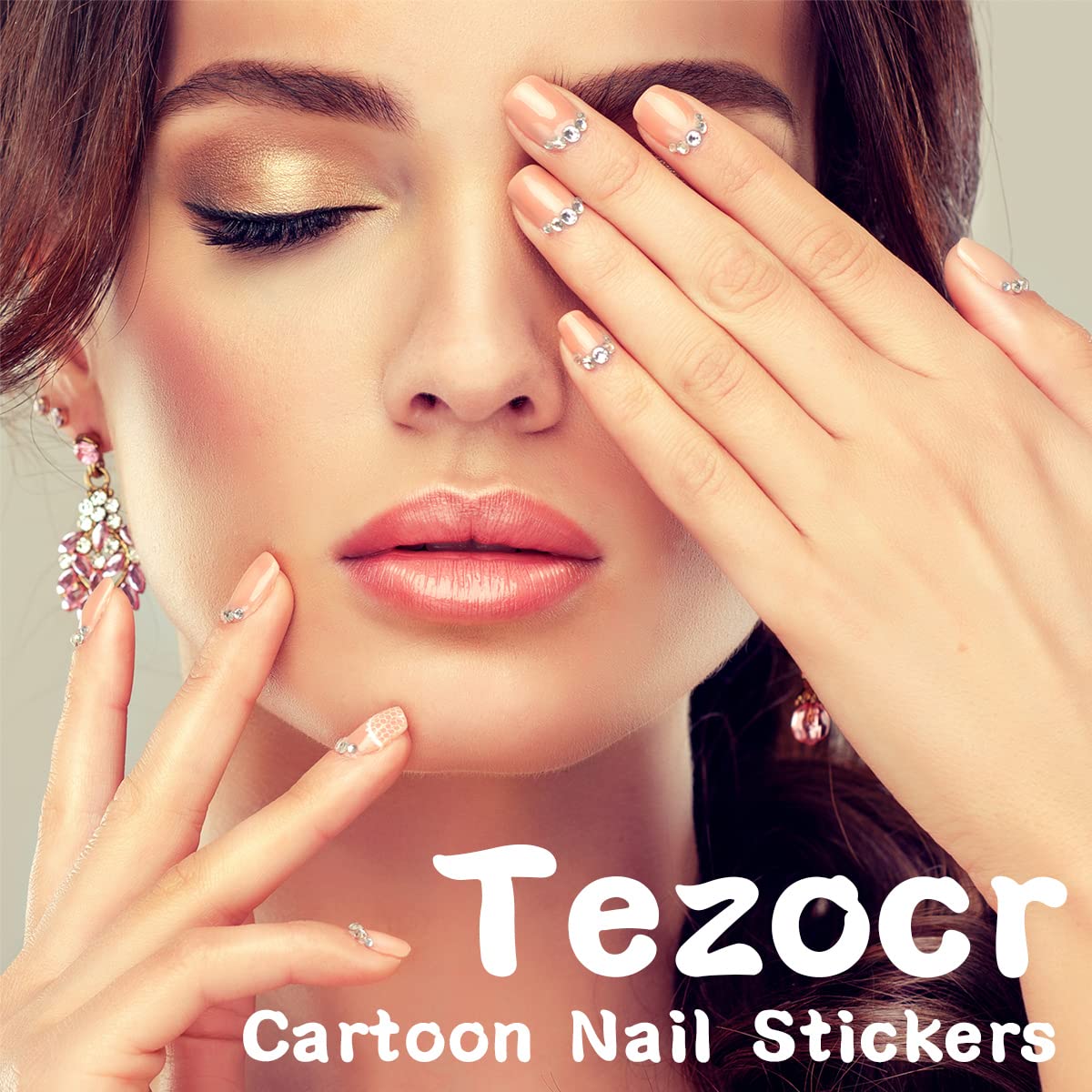 Tezocr lifestyle image of hands with kawaii manicure illustrating playful finished look