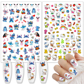 Tezocr stickers applied on fingernails demonstrating quick DIY manicure benefit