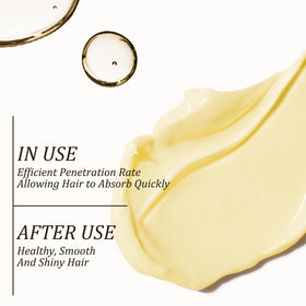 Tgideas before and after comparison displaying smoother shinier hair results