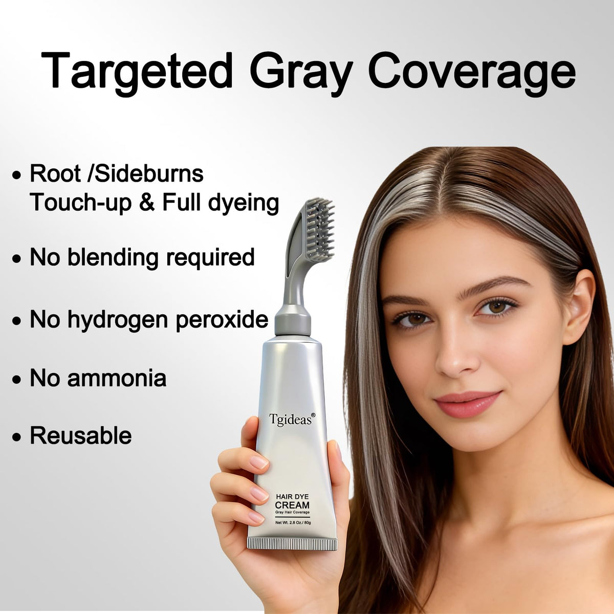 Tgideas comb applicator close-up demonstrating precise root control