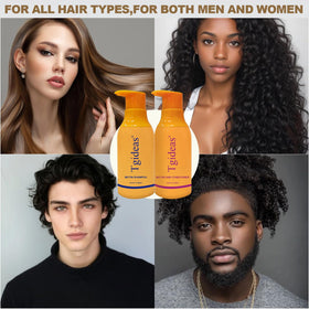Tgideas hair before and after photo showing visible fuller-looking hair benefit