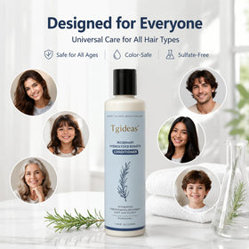 Tgideas keratin molecule graphic suggesting strengthening effect