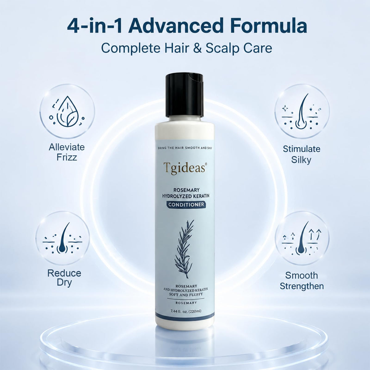Tgideas lifestyle image of smooth shiny hair after conditioning