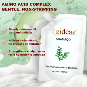Tgideas shampoo texture lather in hand demonstrating gentle foaming and easy rinsing
