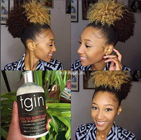 tgin styled shiny curls after use showing reduced frizz and shine