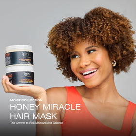 tgin open jar texture displaying creamy mask for easy detangling