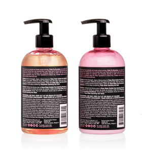 tgin shampoo pump and label detail highlighting sulfate-free cleansing benefits