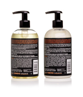 Thank God It's Natural shampoo pump close-up illustrating easy dispensing
