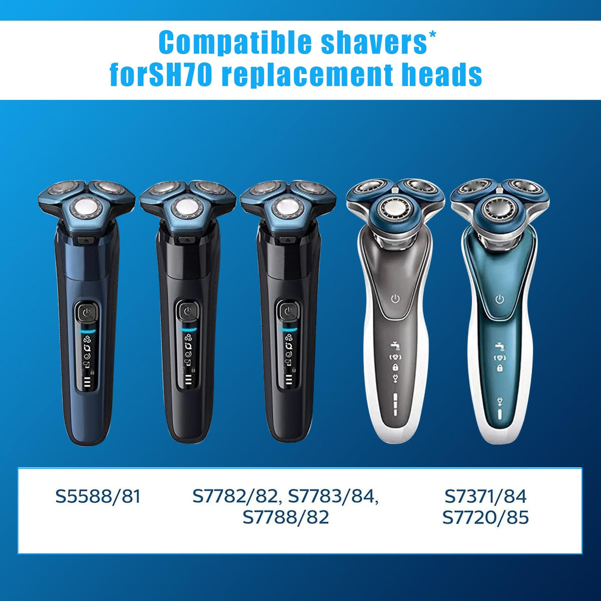 TGSBHIO SH70 next to a coin to display scale and compact replacement head size
