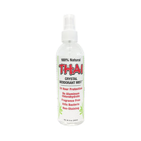 THAI front bottle view showing label and 8 ounce size, clear benefit of natural odor control