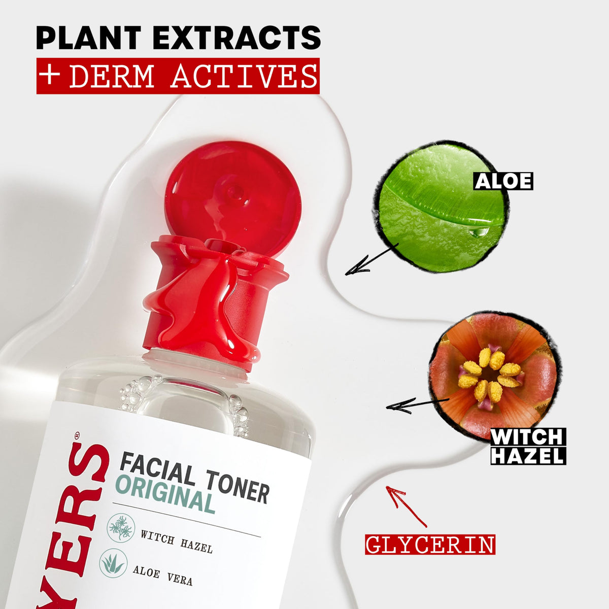 Thayers aftershave application on male jawline to soothe irritation
