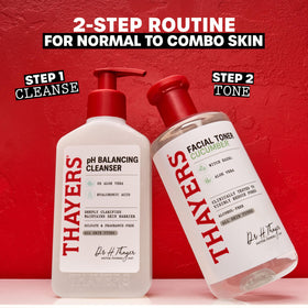 Man applying Thayers toner after shave to soothe and hydrate skin