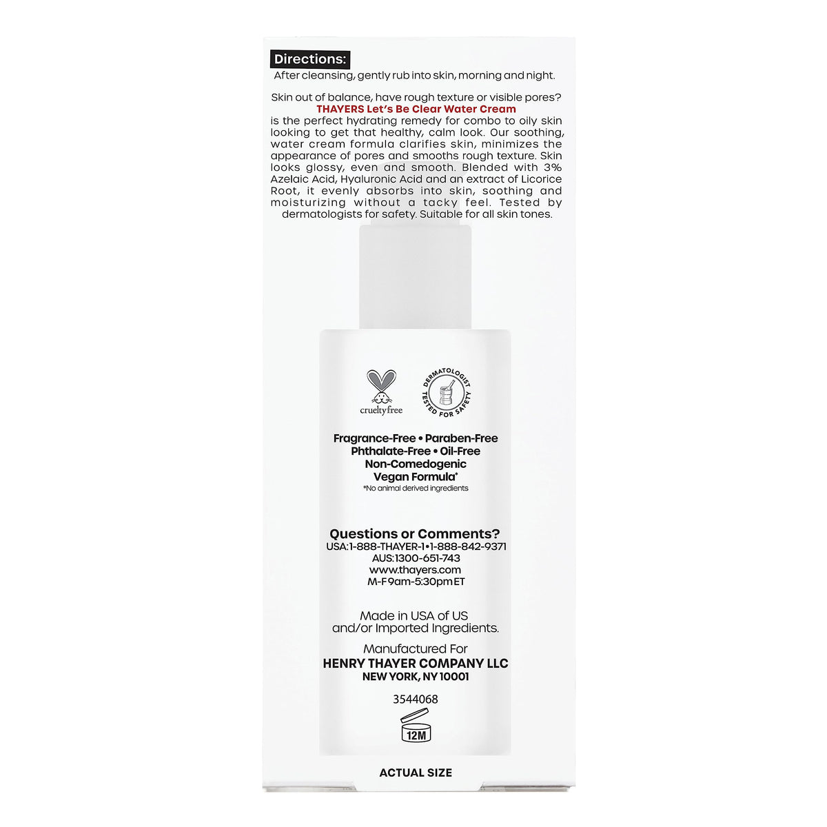 THAYERS lifestyle on bathroom counter showing easy morning and evening routine use