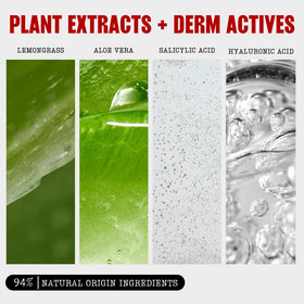 Thayers bottle label detail showing active 2% salicylic acid and ingredients