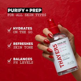 Thayers close-up of mist texture highlighting lightweight, hydrating consistency