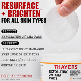 THAYERS dual-sided pad close-up highlighting smooth and embossed surfaces for control