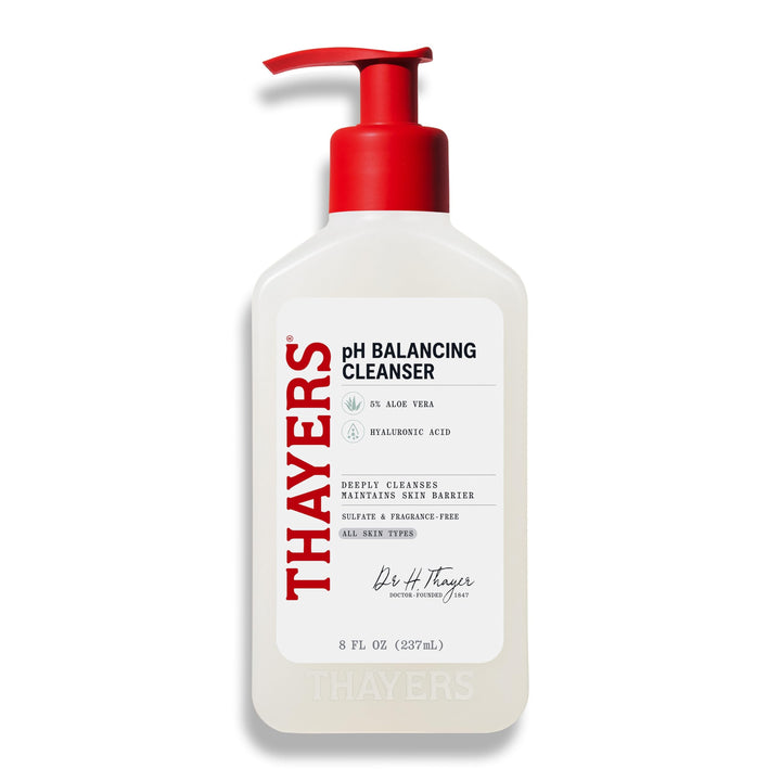 THAYERS front packaging showing the face wash and benefits