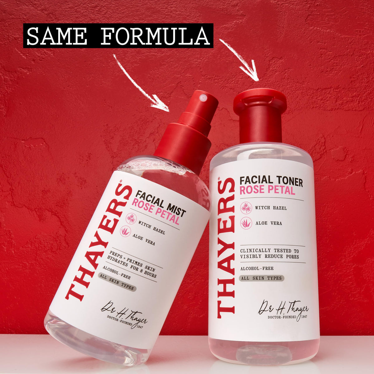 Thayers on bathroom vanity in lifestyle setting suggesting daily skincare routine
