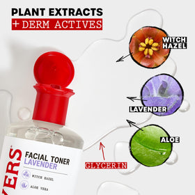 THAYERS bottle on bathroom shelf suggesting daily skincare routine