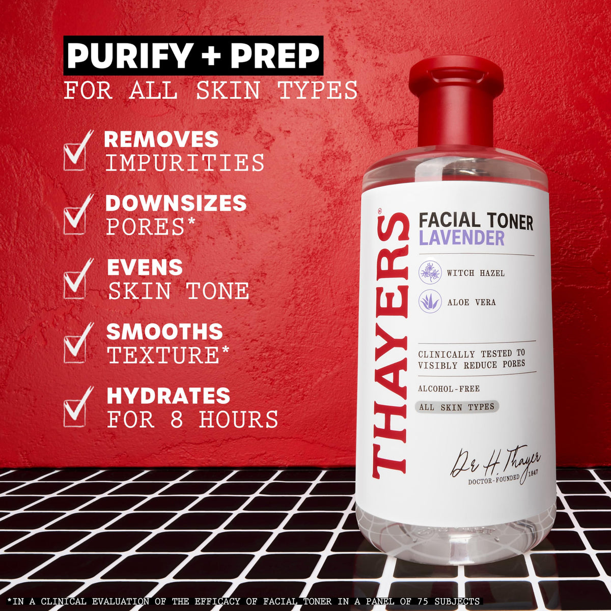 THAYERS pouring toner texture illustrating lightweight hydrating formula