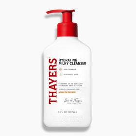 Thayers front packaging showing bottle and label, highlighting hydrating benefit