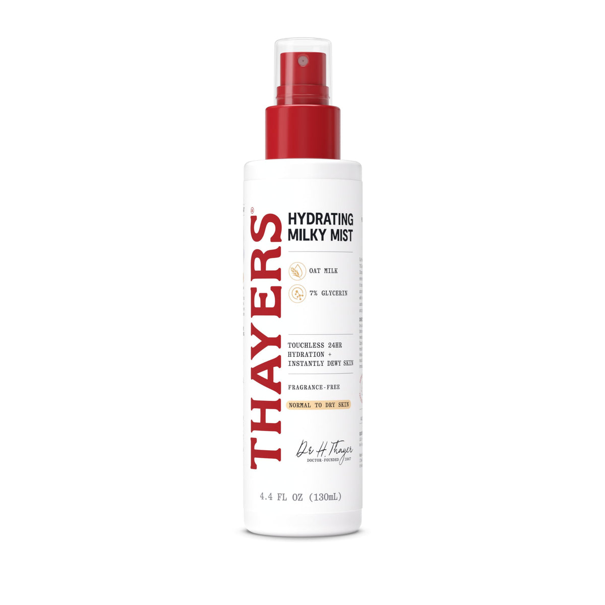 THAYERS milky mist front bottle showing clean packaging and use