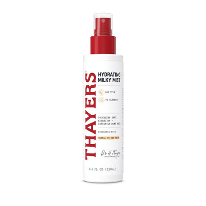 THAYERS milky mist front bottle showing clean packaging and use